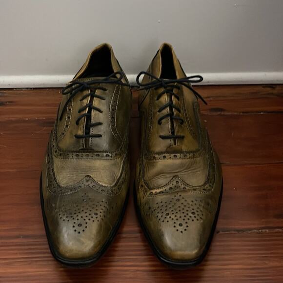 Duca Di Matiste Made in Italy leather square toe Oxford lace up dress shoes 45 main image 6